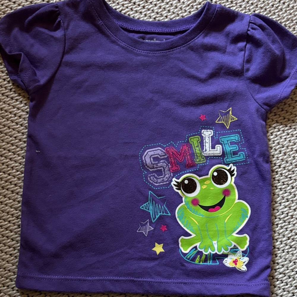 Shirt Smile infant girls new size 18 months Garanimals 60% cotton 40% polyester